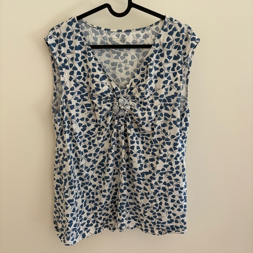 Green Cotton By Garnet Hill Sleep Top